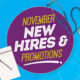 November New Hires, Promotions & Moves