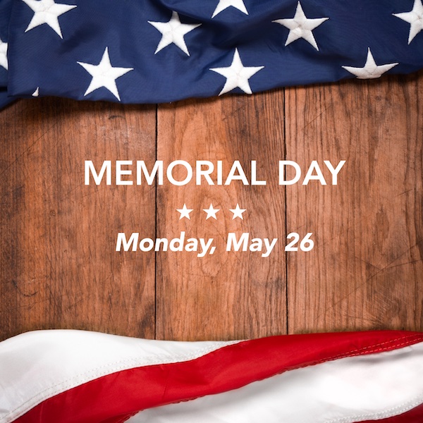 Memorial Day Holiday